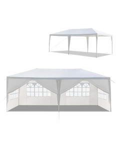 Carpa de Fiesta Exterior YABEY 3x6m Impermeable con 6 Paredes