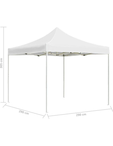 Carpa Plegable Profesional ZQQLVOO 290x290 cm Blanca