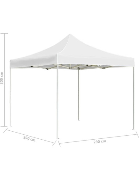 Carpa Plegable Profesional ZQQLVOO 290x290 cm Blanca Carpa Plegable Profesional ZQQLVOO 290x290 cm Blanca