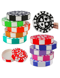 10 Cajas de Decoración de Fichas de Póker SAYAYA 22.86 cm