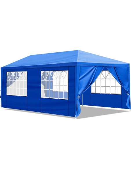 Carpa de Fiesta Exterior 3x6m DESIGNSCAPE3D Azul Impermeable Carpa de Fiesta Exterior 3x6m DESIGNSCAPE3D Azul Impermeable