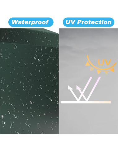 Pared Lateral Carpa Instantánea Cyfie 3.05x3.05m Verde