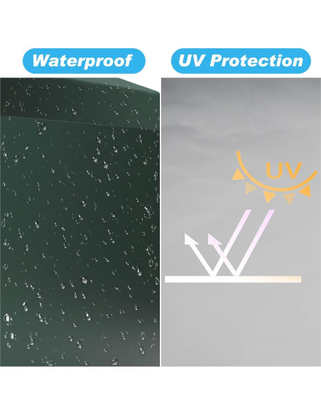 Pared Lateral Carpa Instantánea Cyfie 3.05x3.05m Verde