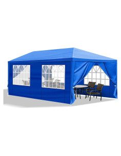 Carpa de Fiesta Exterior Ndesfayt 3x6m Impermeable con 6 Paredes
