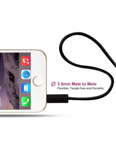 Cable de audio de reemplazo LearSoon 140 cm para Beats