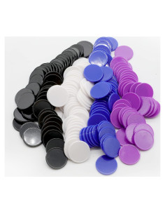 Juego de 100 Fichas de Plástico para Aprendizaje 25 mm