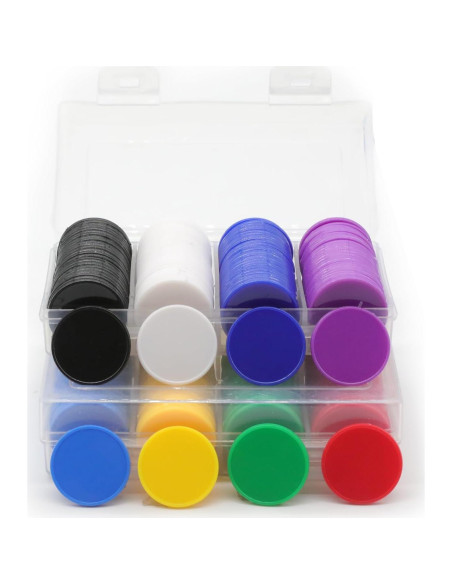 Juego de 100 Fichas de Plástico para Aprendizaje 25 mm