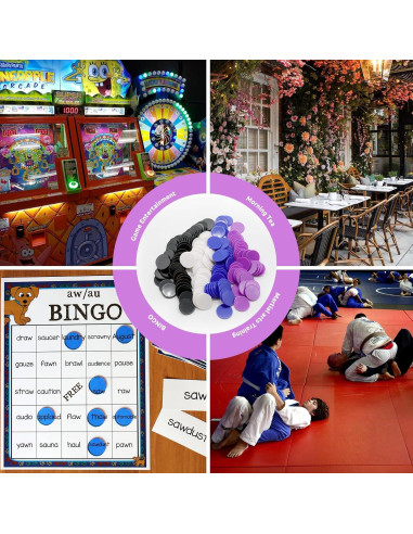 Juego de 100 Fichas de Plástico para Aprendizaje 25 mm