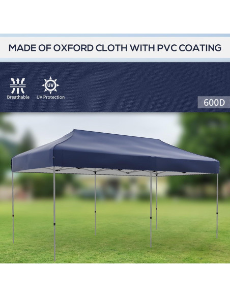 Carpa Plegable 3x6m Genérico con Altura Ajustable y Sombra