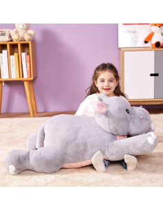 IKASA Hipopótamo Gigante de Peluche 77.96 cm Suave 2