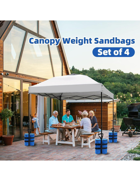 Juego de 4 Bolsas de Arena Kitwing 27 kg para Carpa Azul