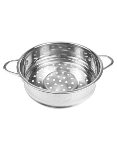 Olla Vapor Acero Inoxidable 16cm con Rejilla y Canasta