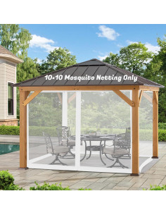 Red de Mosquitos 3x3m WenHaus para Patio con Cremallera 2