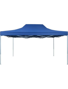 Carpa Plegable Profesional MINERWALL 2.99m x 4.00m Azul 2