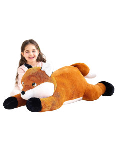 IKASA Zorro de Peluche Gigante 76 cm Suave y Peludo