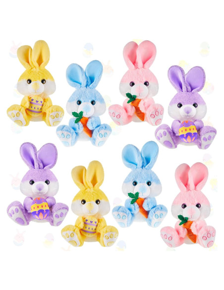 Conejos de Pascua de Peluche Shappy 30 cm 4 Pcs Coloridos