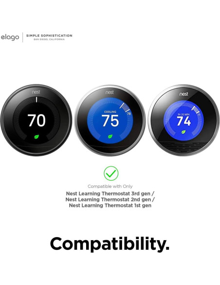 Cubierta de Placa de Pared Elago para Termostato Nest - Latón