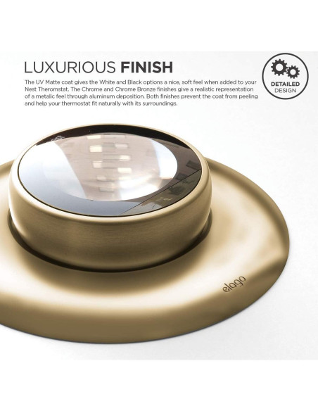 Cubierta de Placa de Pared Elago para Termostato Nest - Latón