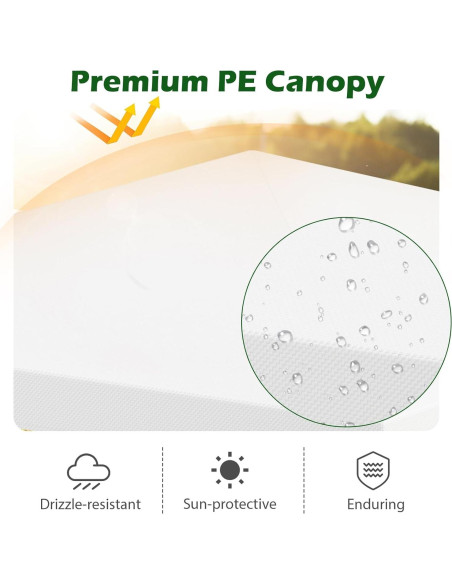 Carpa Gazebo Toolsempire 3x3m Blanca Resistente para Eventos