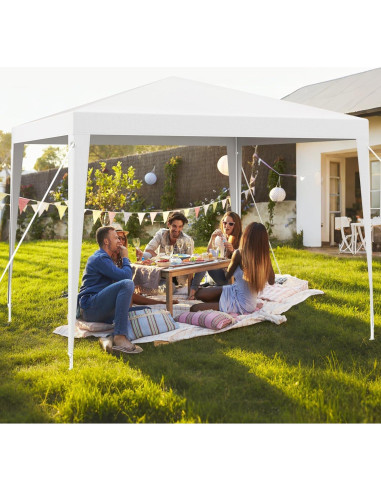 Carpa Gazebo Toolsempire 3x3m Blanca Resistente para Eventos