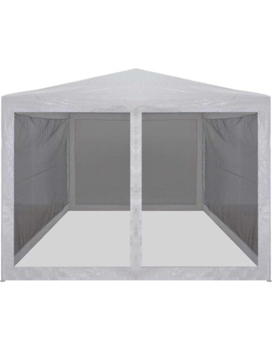 Carpa de Fiesta 2.99x2.99m MINERWALL con 4 Paredes de Malla