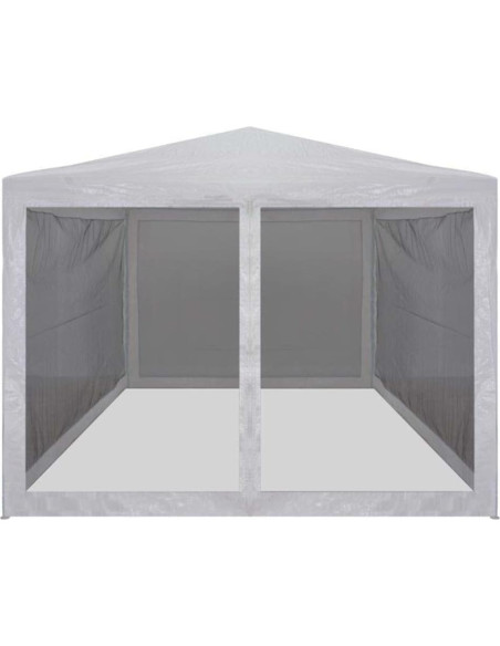 Carpa de Fiesta 2.99x2.99m MINERWALL con 4 Paredes de Malla