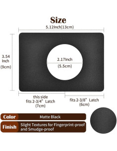 Placa de Refuerzo para Cerradura de Doble Cilindro MOSECYOU 2 Pcs 2