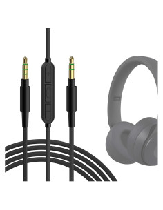 Cable de Audio Geekria 1.7m con Micrófono para Beats