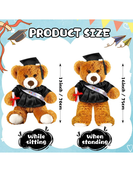 Oso de Graduación 2025 Foilswirl 35 cm con Toga y Gorro Oso de Graduación 2025 Foilswirl 35 cm con Toga y Gorro