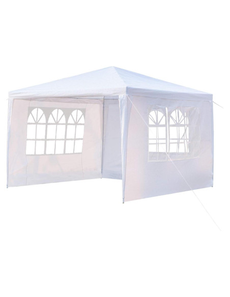 Carpa Plegable 3x3m AMOPA Blanca Impermeable para Eventos