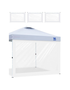 3 Paredes Laterales Transparentes FANPAT para Carpa 10x10