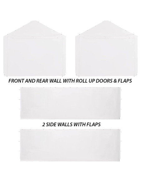 Kit de Pared Lateral King Canopy 823 x 548 cm Blanco