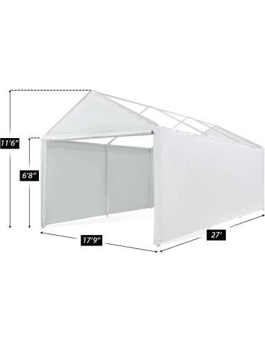 Kit de Pared Lateral King Canopy 823 x 548 cm Blanco
