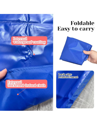 Canalón de Lluvia Rainmae 2 Piezas para Carpa 3x3m Azul