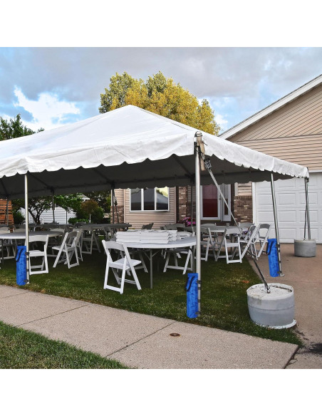 EBOOT 12 Bolsas de Arena para Carpa 120 kg Azul