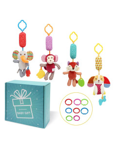 Sonajeros de Calcetines para Bebés Taoyi 12 Piezas Animales