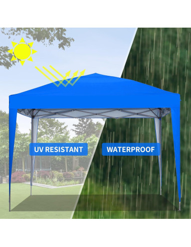 Carpa Plegable GDY 3x3m Azul Impermeable para Eventos