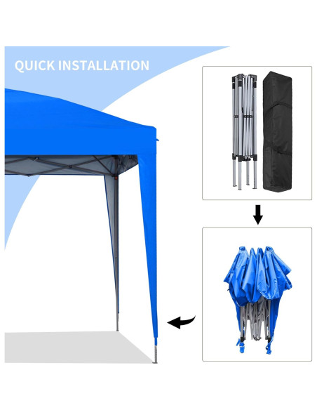 Carpa Plegable GDY 3x3m Azul Impermeable para Eventos Carpa Plegable GDY 3x3m Azul Impermeable para Eventos