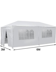 Carpa de Boda Saturnpower 3x6m Impermeable con Paredes Desmontables 2