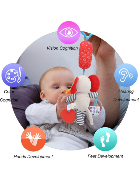 Sonajeros de Calcetines para Bebés Taoyi 12 Piezas Animales