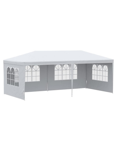 Carpa Grande para Fiestas AnhuaUSA 5.84x2.95m Blanca con Paredes