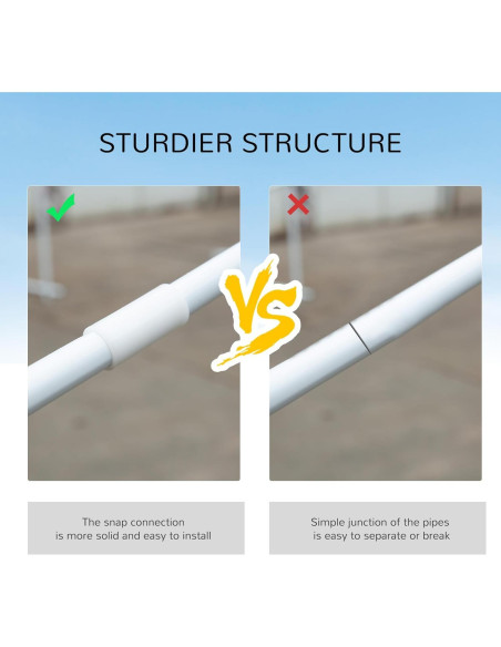 Carpa Grande para Fiestas AnhuaUSA 5.84x2.95m Blanca con Paredes Carpa Grande para Fiestas AnhuaUSA 5.84x2.95m Blanca con Paredes