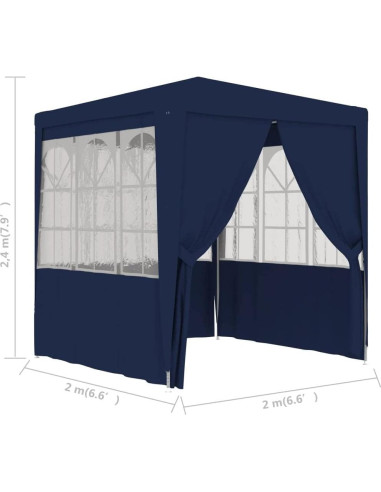 Carpa de Fiesta GeoHome 2x2m Azul Resistente al Agua
