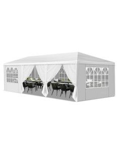 Carpa de Boda Anwick 3x9m con 8 Paredes Laterales Removibles