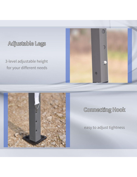 Carpa Plegable Genérico 3x6m Alta Resistencia Azul