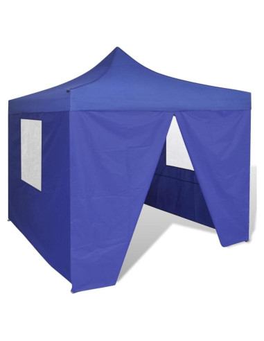 Canopy Plegable FUDUGEHMIOFWFJJ Azul 2.99m x 2.99m con 4 Paredes