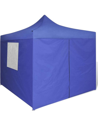 Canopy Plegable FUDUGEHMIOFWFJJ Azul 2.99m x 2.99m con 4 Paredes