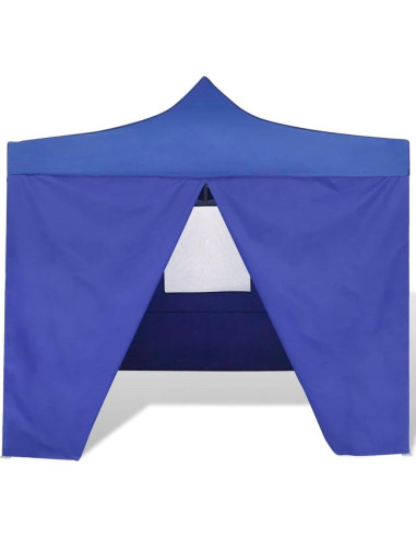 Canopy Plegable FUDUGEHMIOFWFJJ Azul 2.99m x 2.99m con 4 Paredes