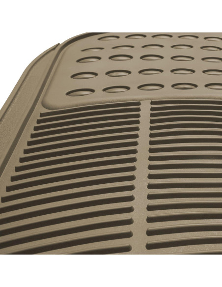 Alfombrilla de Goma Beige FH Group - Ajuste Universal 3 Filas