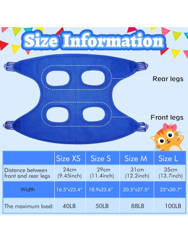 Hamaca de Aseo para Mascotas Ferraycle 14 en 1 Azul